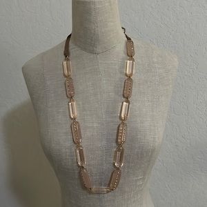 J.Crew Acrylic Necklace (Pink)